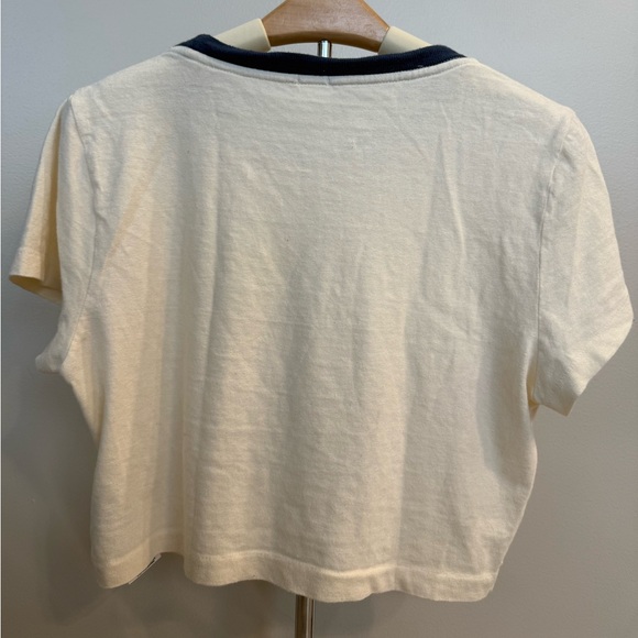 Re/Done How’s Your Love Life Cupid Crop Top Tee - Picture 2 of 5